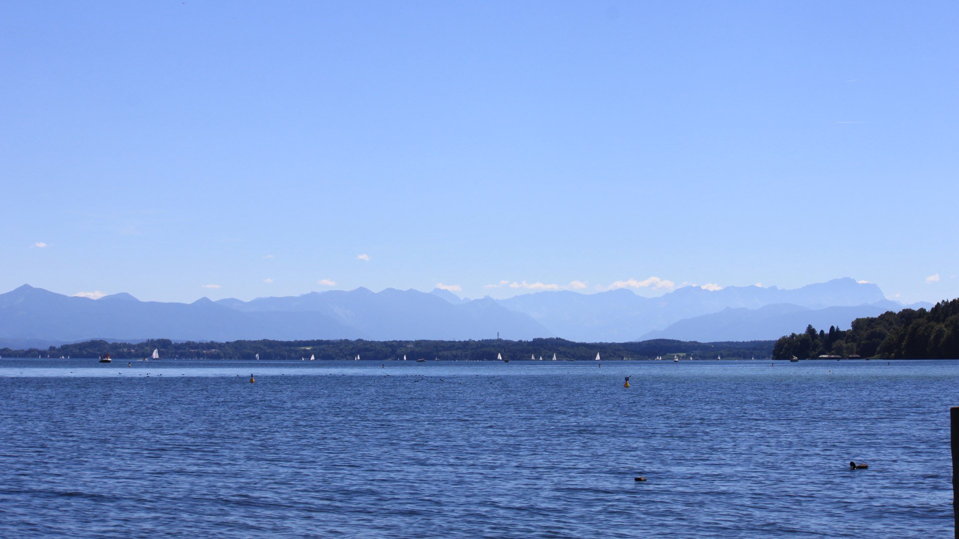 Blick auf das Bergpanorama vom Starnberger See aus, © Archiv Tölzer Land Tourismus|Johanna Kirschenhofer